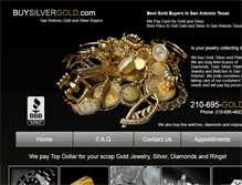 Tablet Screenshot of buysilvergold.com